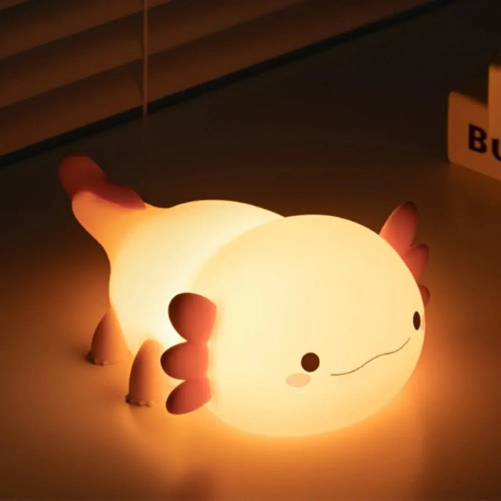 Cute Axolotl Night Lamp