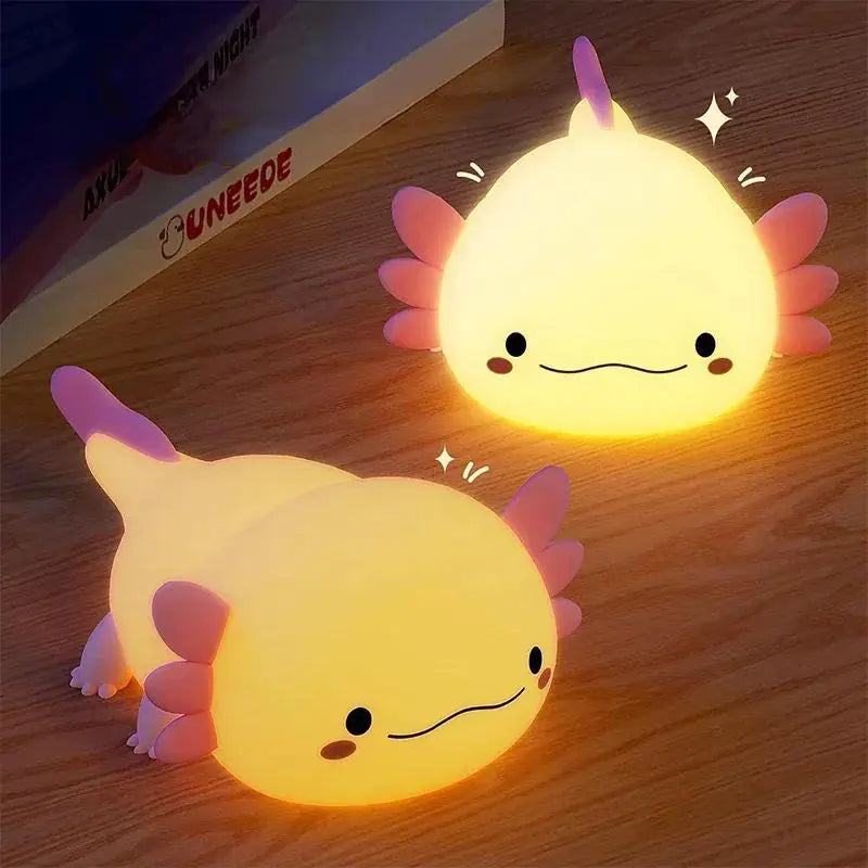 Cute Axolotl Night Lamp