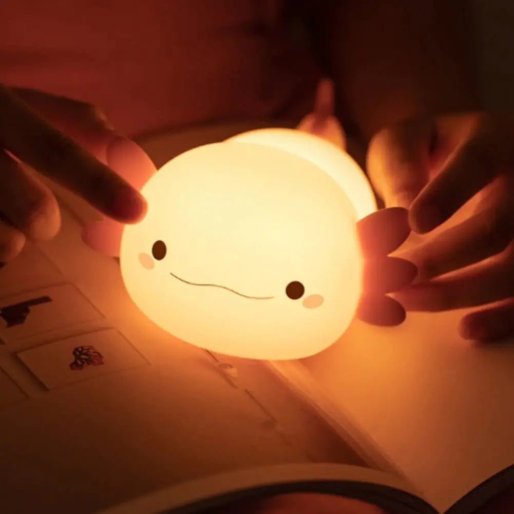 Cute Axolotl Night Lamp