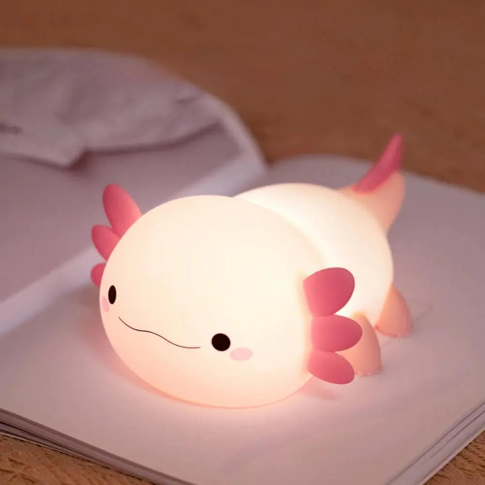 Cute Axolotl Night Lamp